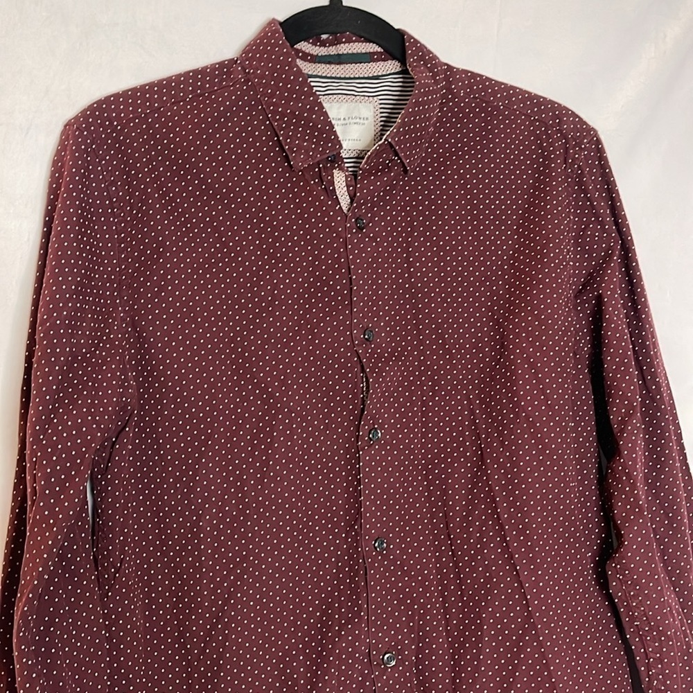 DENIM & FLOWER LONG SLEEVE BUTTON DOWN (S) - Picture 3 of 7
